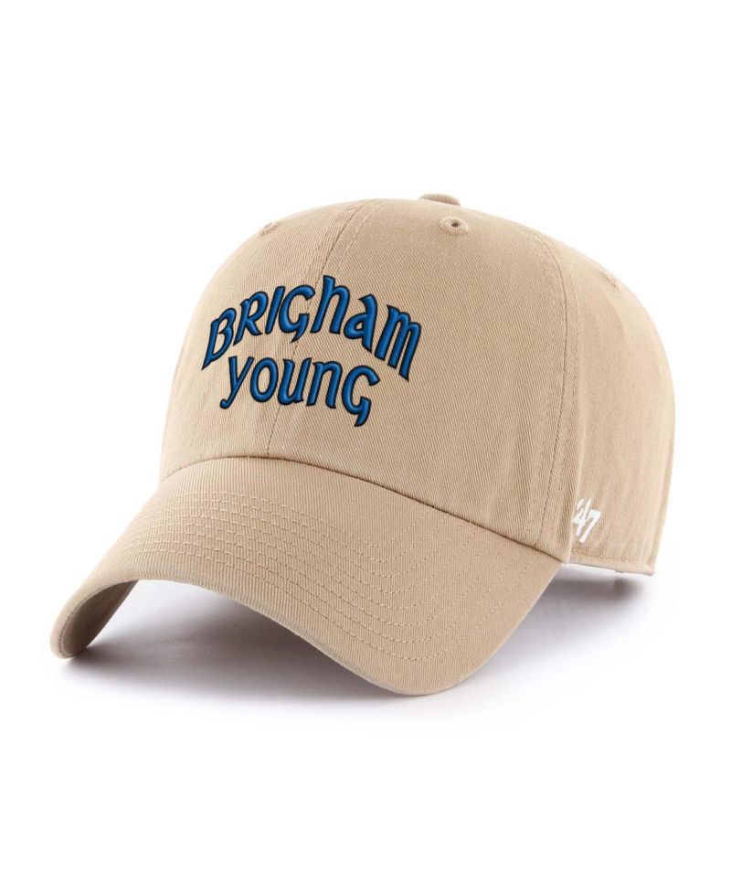 Men's Khaki BYU Cougars Vault Clean Up Adjustable Hat