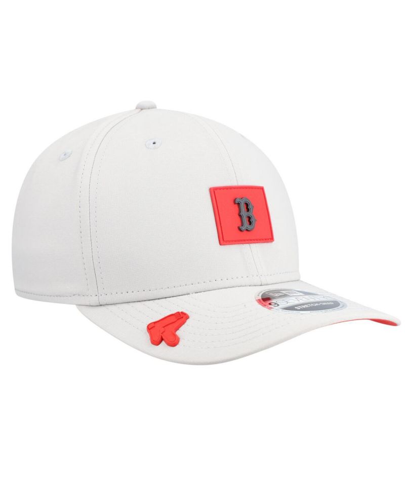 Men's Gray Boston Red Sox 2026 Clubhouse 9SEVENTY Adjustable Hat