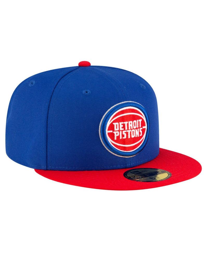 Men's Blue Detroit Pistons Two-Tone 59FIFTY Fitted Hat