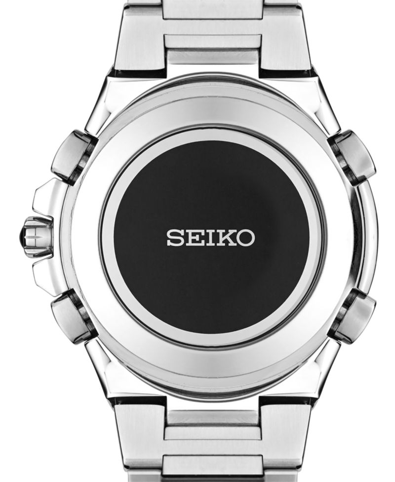 Men's Solar Chronograph Coutura Stainless Steel Bracelet Watch 45mm SSG009