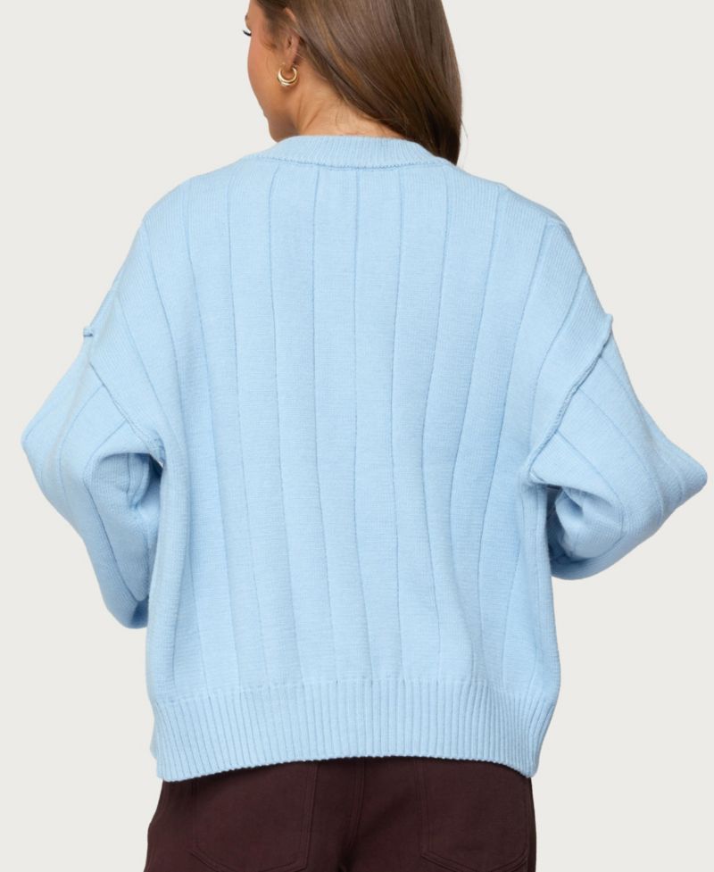 Women's Joanie Wide Ribbed Knit Cardigan