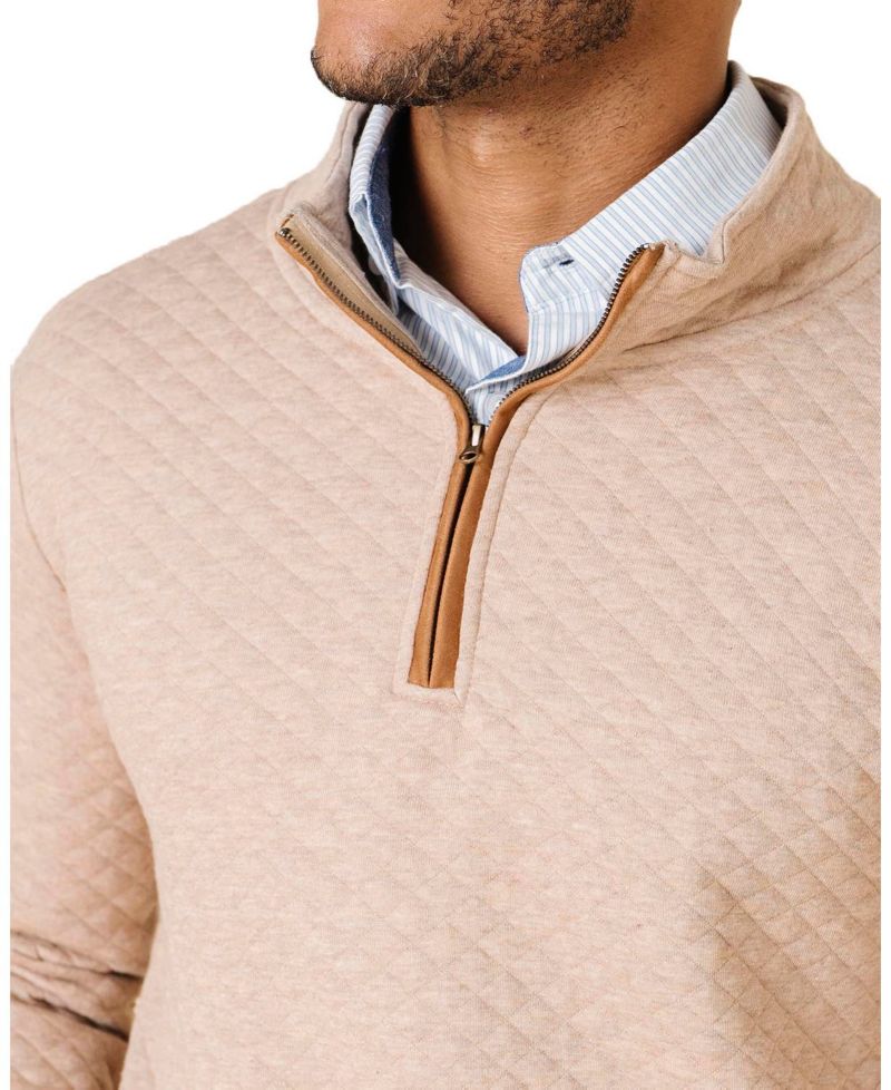 Men's Hope and Henry Quilted Half Zip Pullover