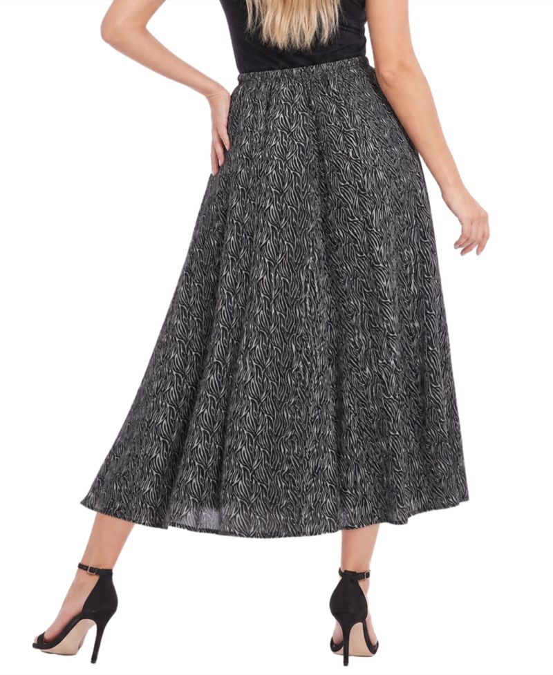 Petite High-Waisted Midi A-Line Skirt