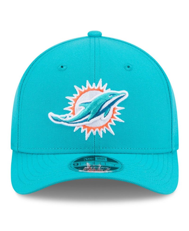 Men's Aqua Miami Dolphins Spain Side Patch 9FORTY M-Crown Adjustable Hat