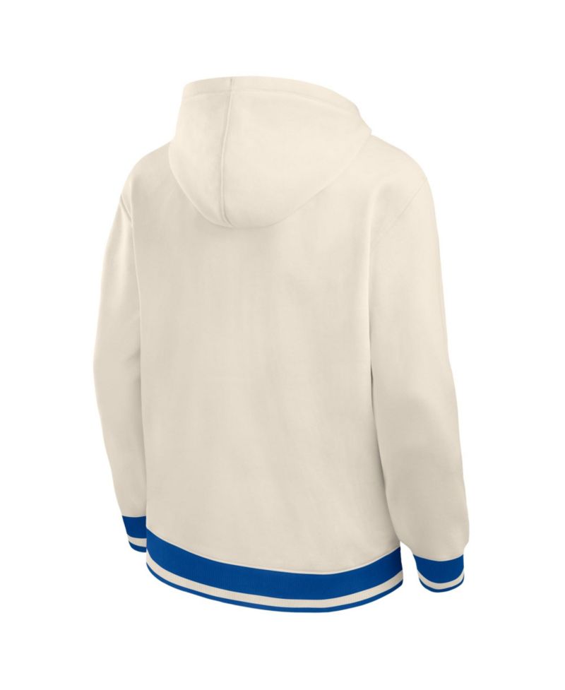 Men's Cream Buffalo Bills Chenille Heavyweight Fleece Hoodie
