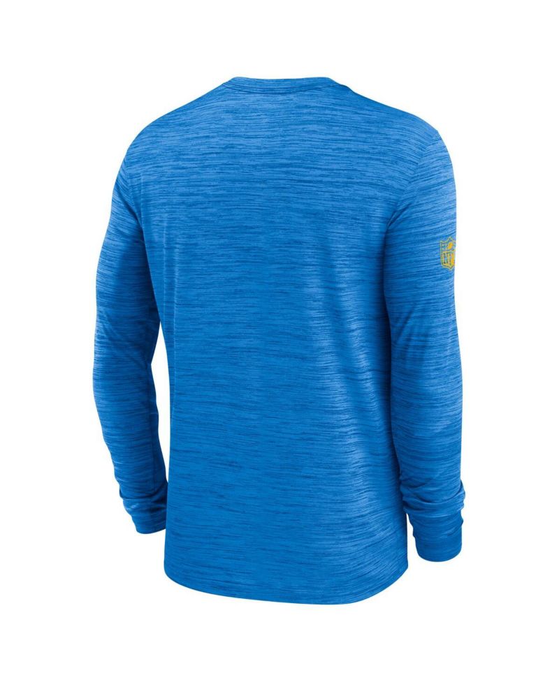 Men's Powder Blue Los Angeles Chargers Sideline Velocity Performance Long Sleeve T-Shirt