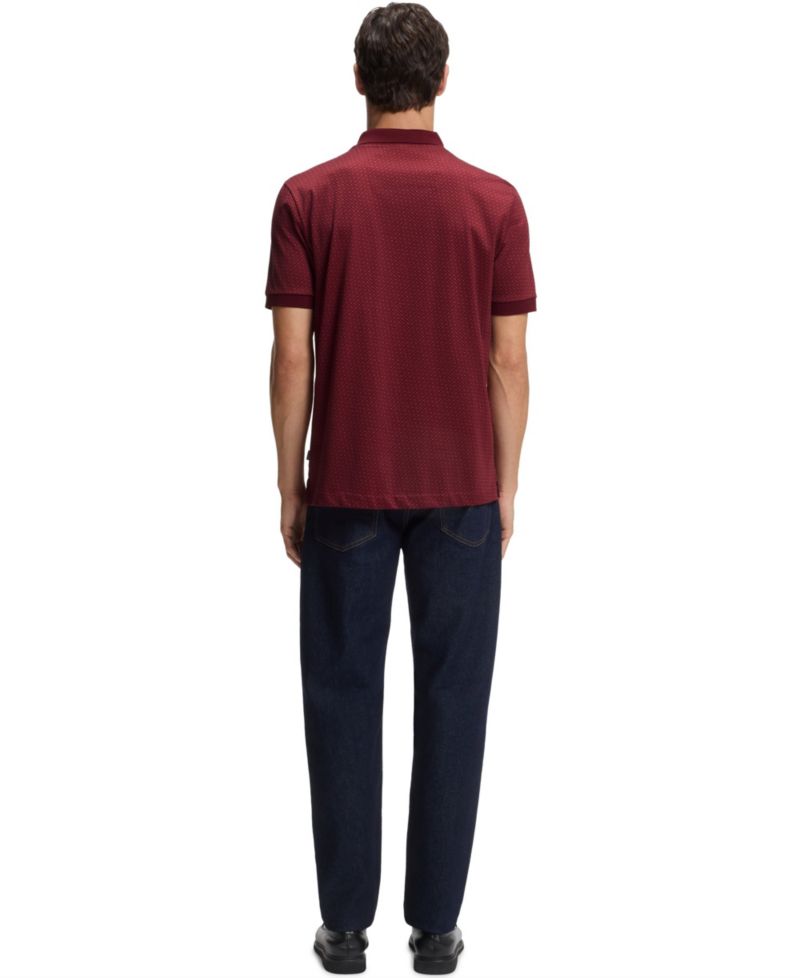 Men's Mercerized-Cotton Monogram Polo Shirt