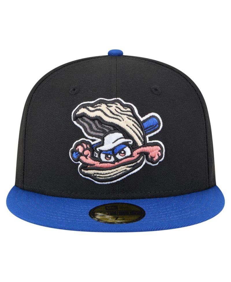 Men's Black/Blue Biloxi Shuckers Authentic Collection 59FIFTY Fitted Hat