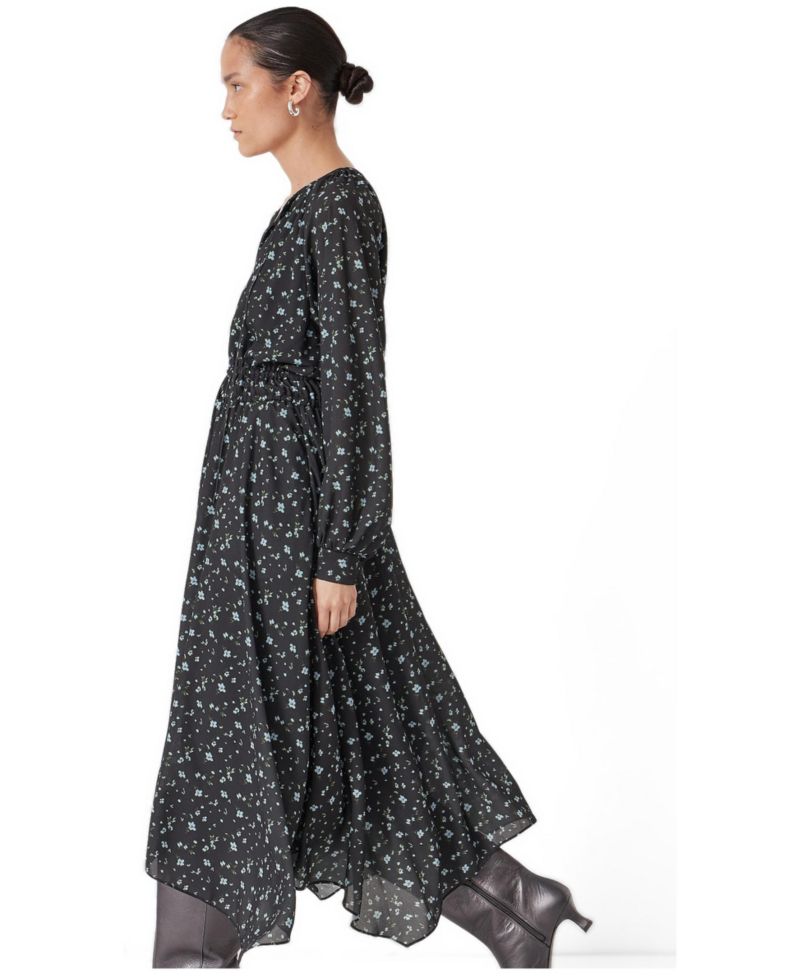 Women's Odelia Printed Long Sleeve Chiffon Dress