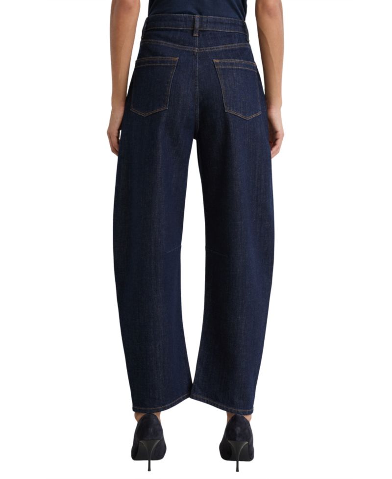 Women's Levitt Mid-Rise Barrel-Leg Relaxed-Fit Denim Jeans