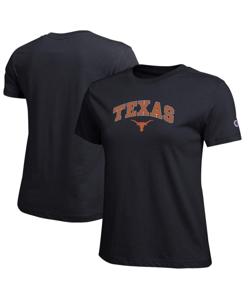 Women's Black Texas Longhorns Arched Over Logo T-Shirt