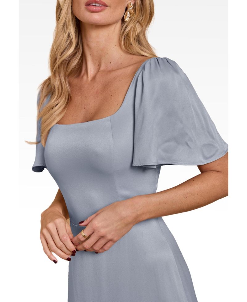 Women's Clemmie Satin Bridesmaid Dress