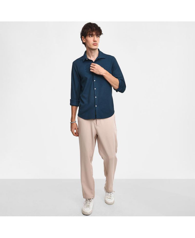 Men's Stripe-Creased Shirt
