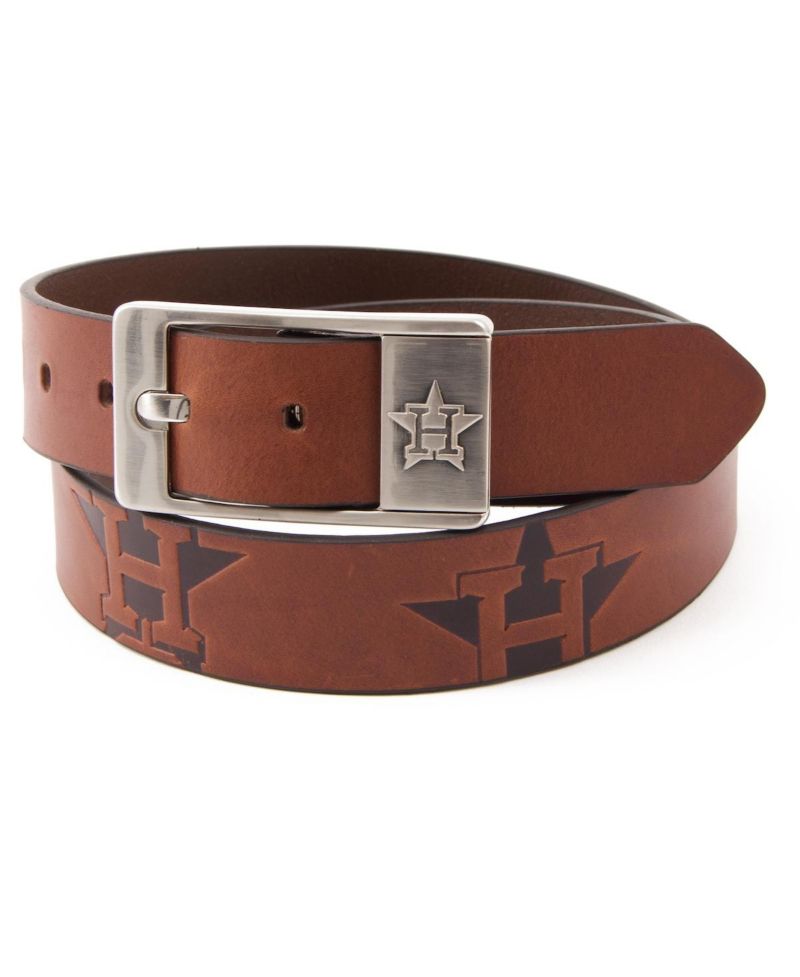 Men's Houston Astros Brandish Leather Belt
