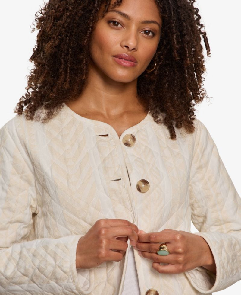 Women's Crafted Coco Quilted Button-Front Jacket