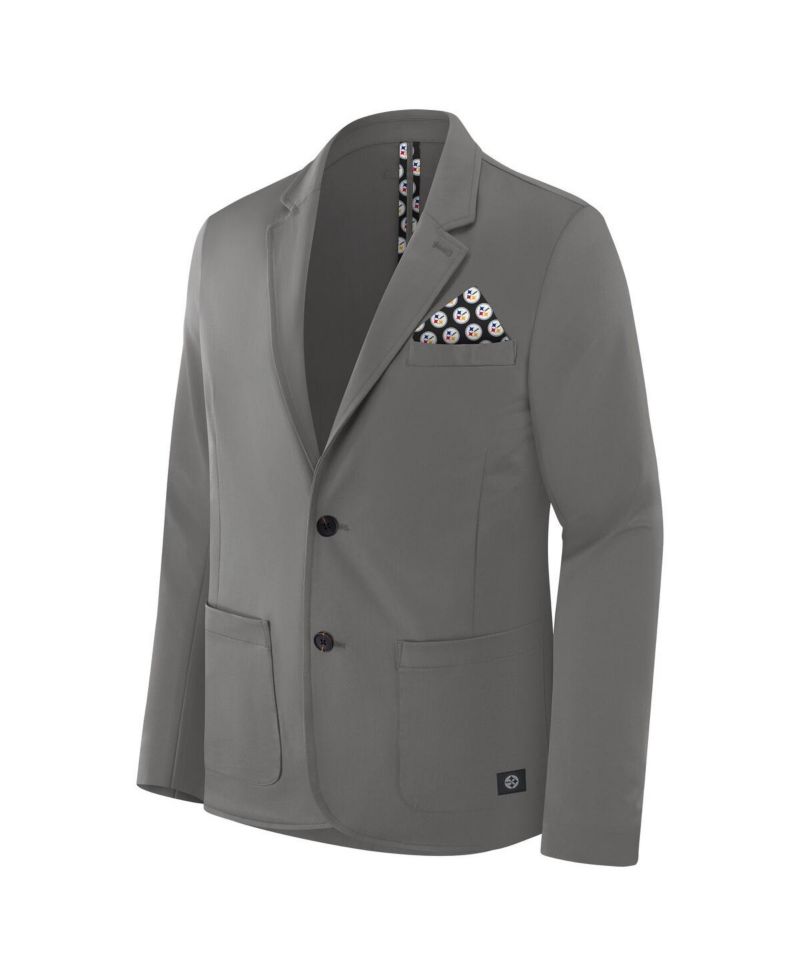 Men's Graphite Pittsburgh Steelers Man-In-Motion Blazer