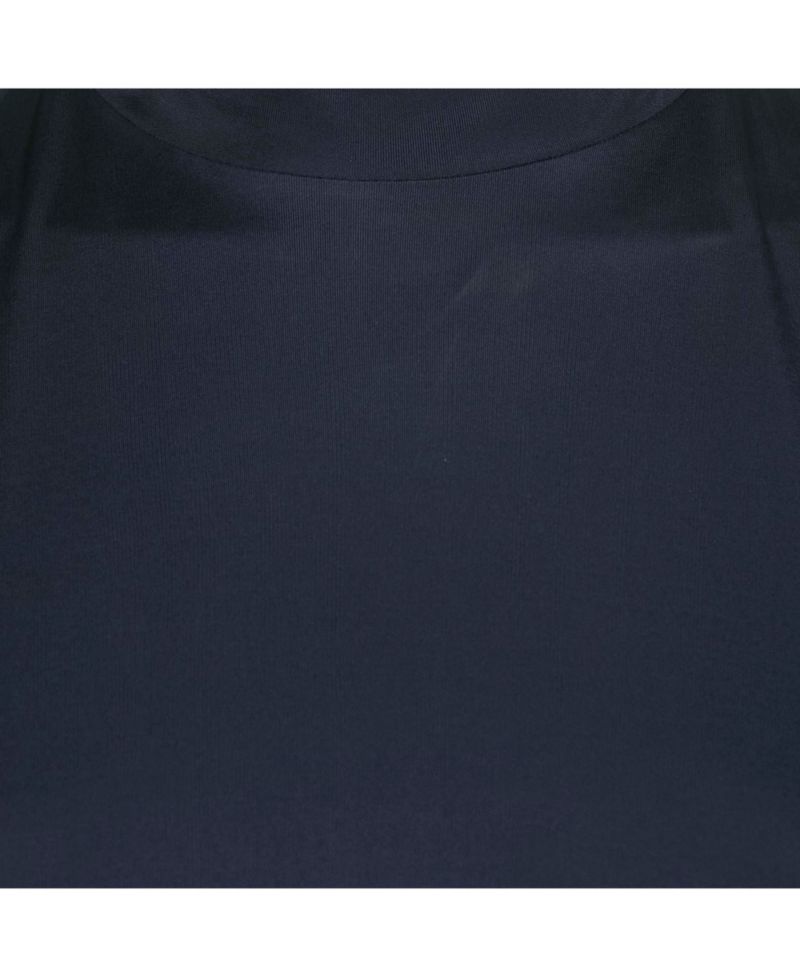 Women's Purple Jersey Broach Detail Knee -Length Dress