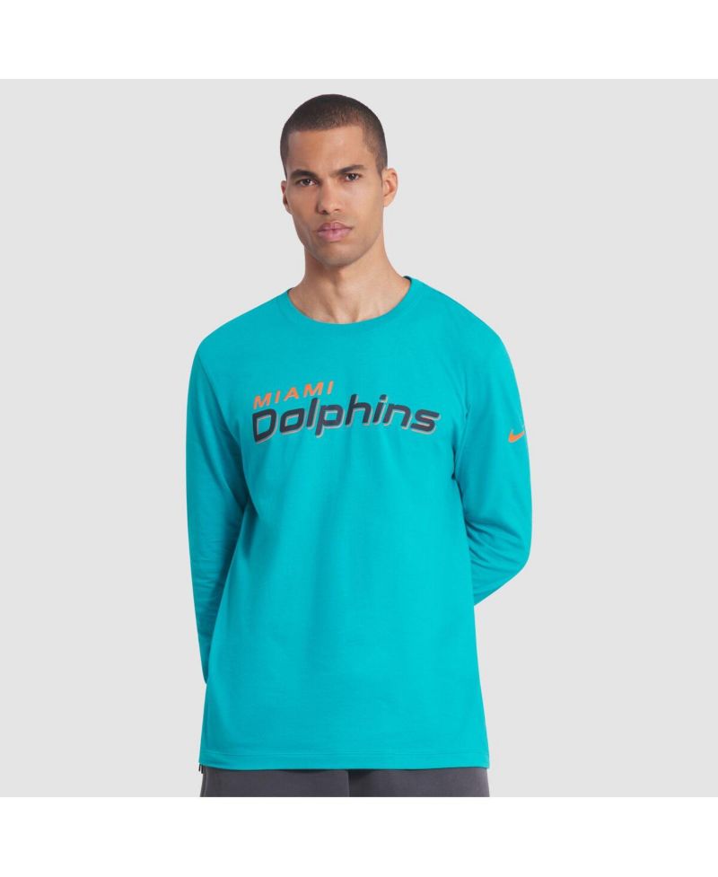 Men's Turbo green Miami Dolphins 2025 Rivalries Collection Essential Long Sleeve T-Shirt