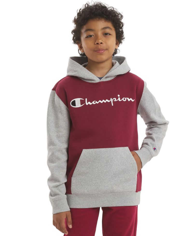 Boys' 8-20 Color-Block Logo Hoodie
