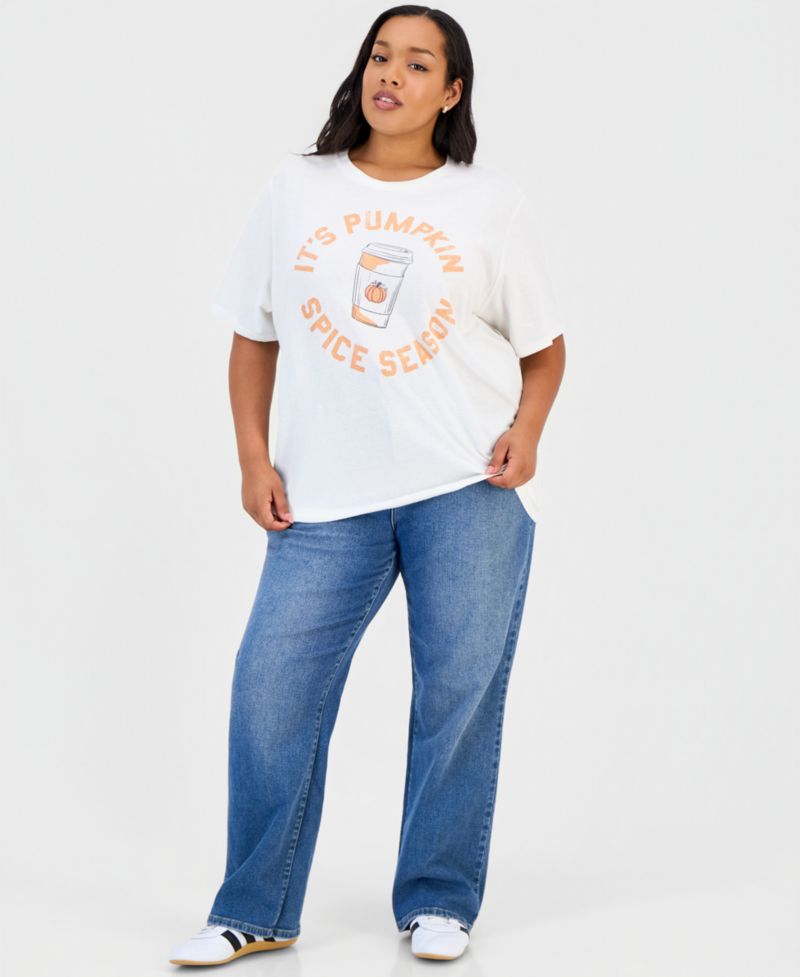 Trendy Plus Size Pumpkin Spice Graphic T-Shirt