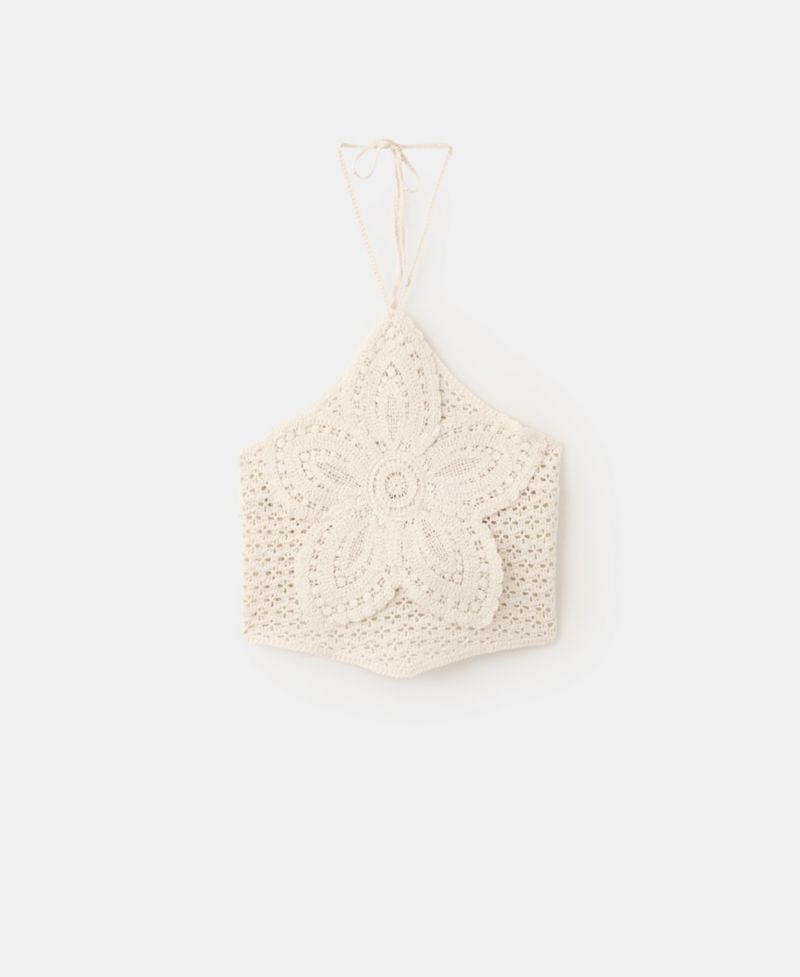 Women's Crochet Floral Top
