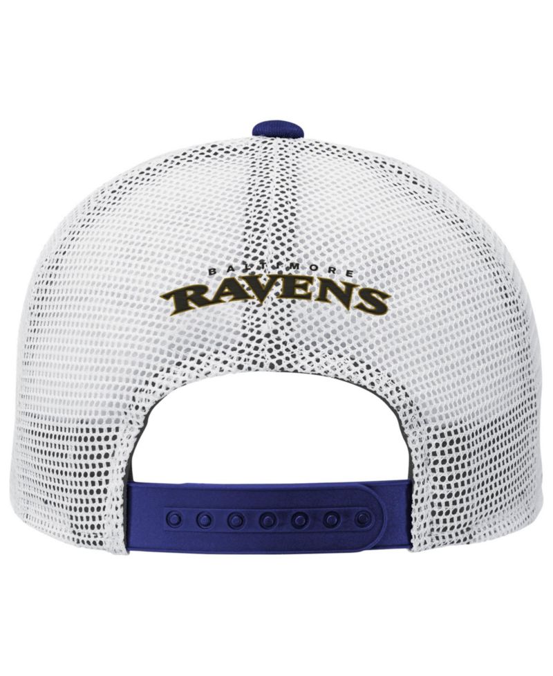 Big Boys and Girls Baltimore Ravens Core Lockup Trucker Mesh Hat