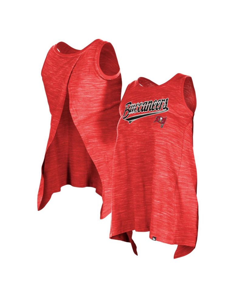 Women's Red Tampa Bay Buccaneers Space Dye Active Tank Top