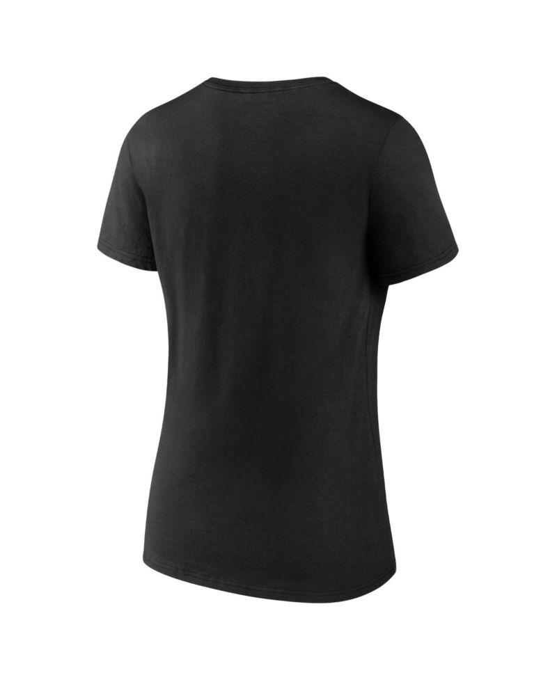Women's Black Vegas Golden Knights Arch Victory V-Neck T-Shirt