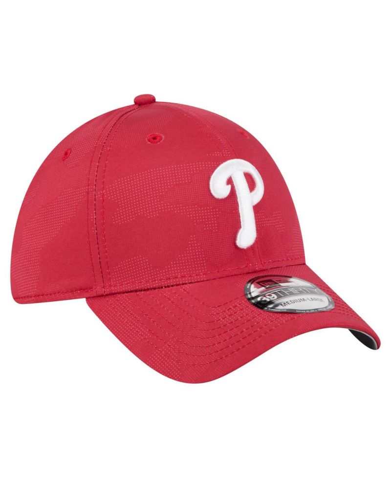 Men's Red Philadelphia Phillies Tonal Camo 39THIRTY Flex Hat