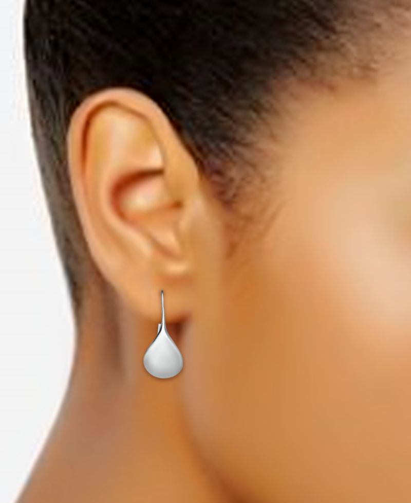 Polished Teardrop Drop Earrings