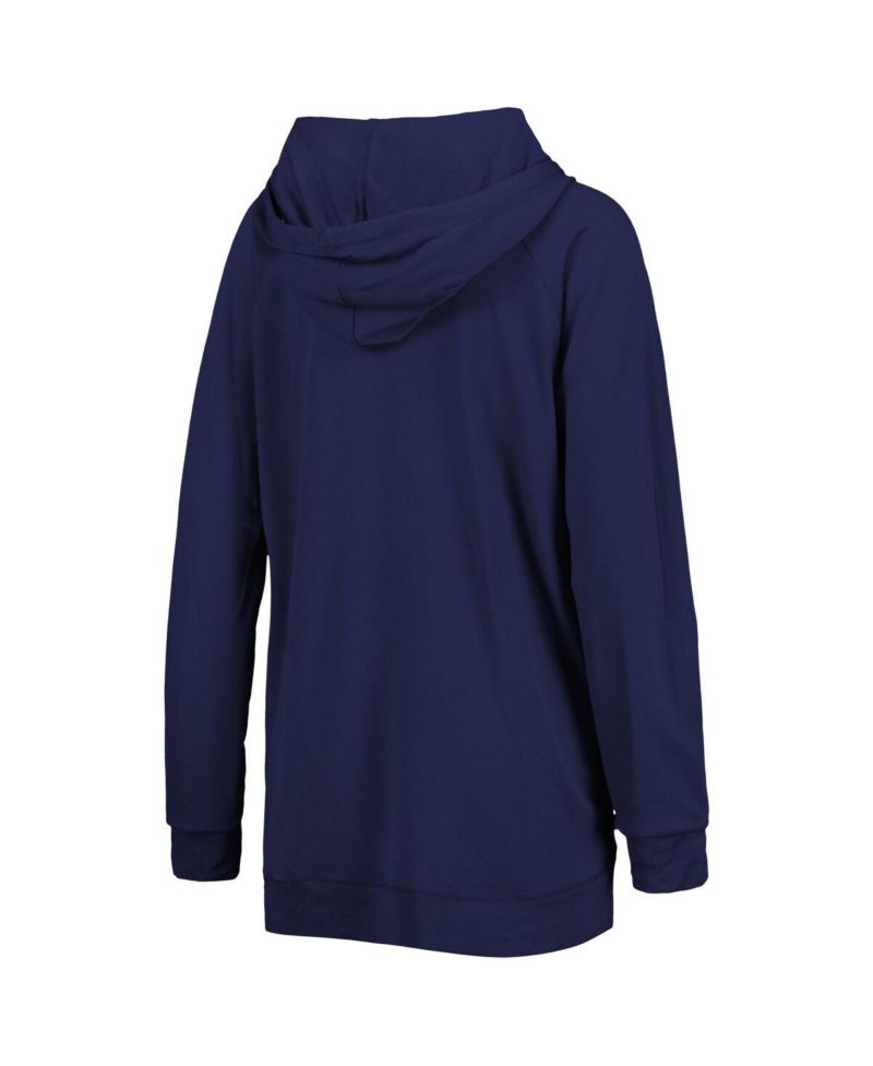 Women's Navy New York Yankees Pre-Game Raglan Pullover Hoodie