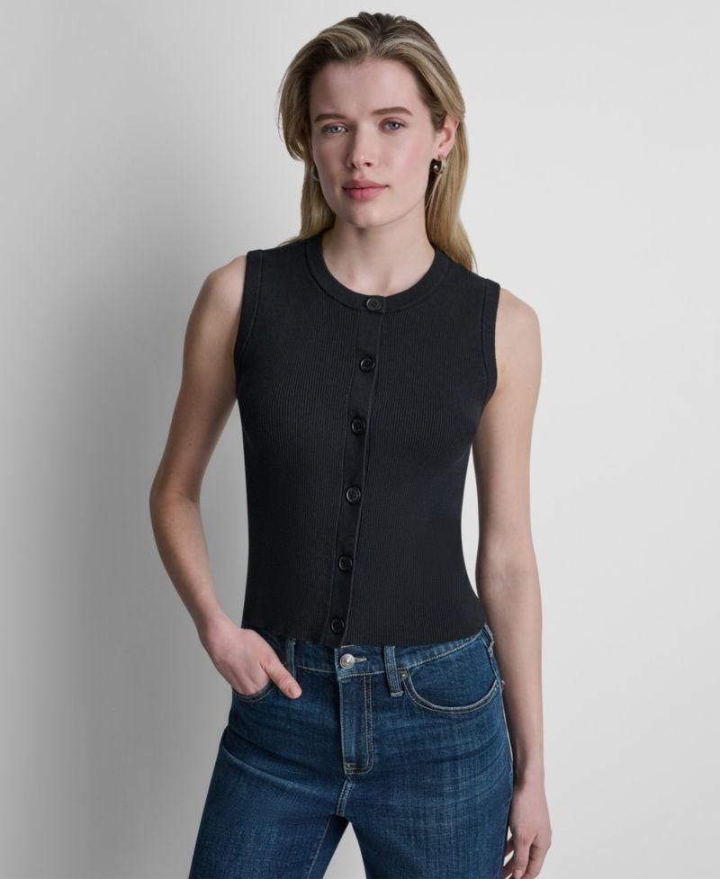 Women's Sleeveless Crewneck Sweater