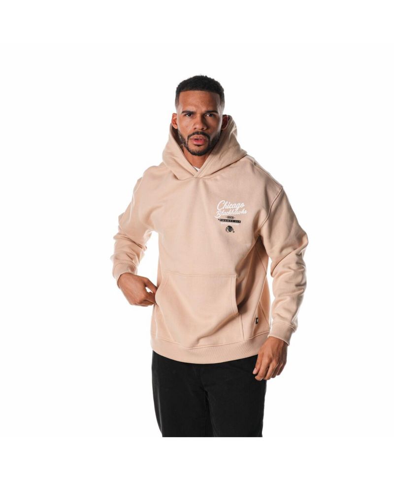 Men's and Women's Cream Chicago Blackhawks Pullover Hoodie