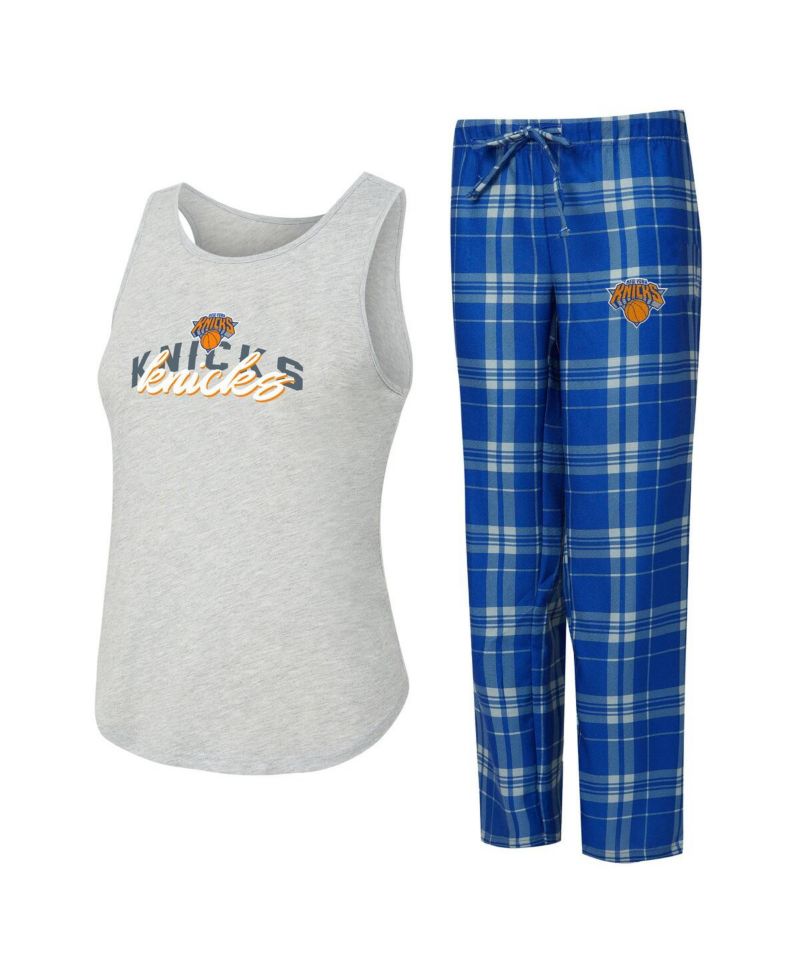 Women's Blue New York Knicks Regulate Tank & Pant Set