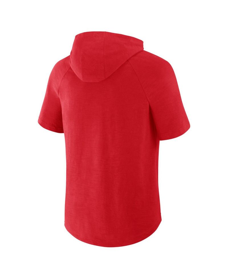 Men's Red St. Louis Cardinals Clubhouse Optimal Play Raglan Hoodie T-Shirt