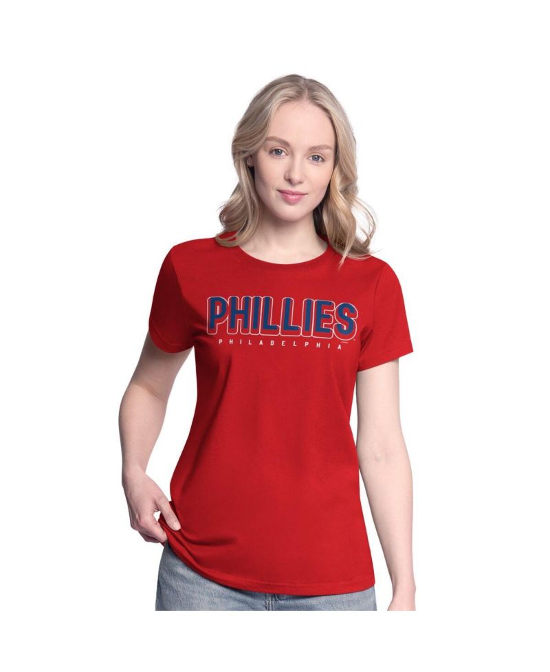 Women's Red/Royal Philadelphia Phillies Two T-Shirt Combo Pack