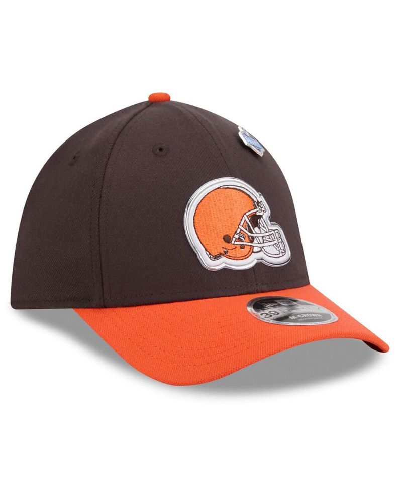 Men's Brown/Orange Cleveland Browns 2026 NFL Draft 39THIRTY M-Crown Flex Hat