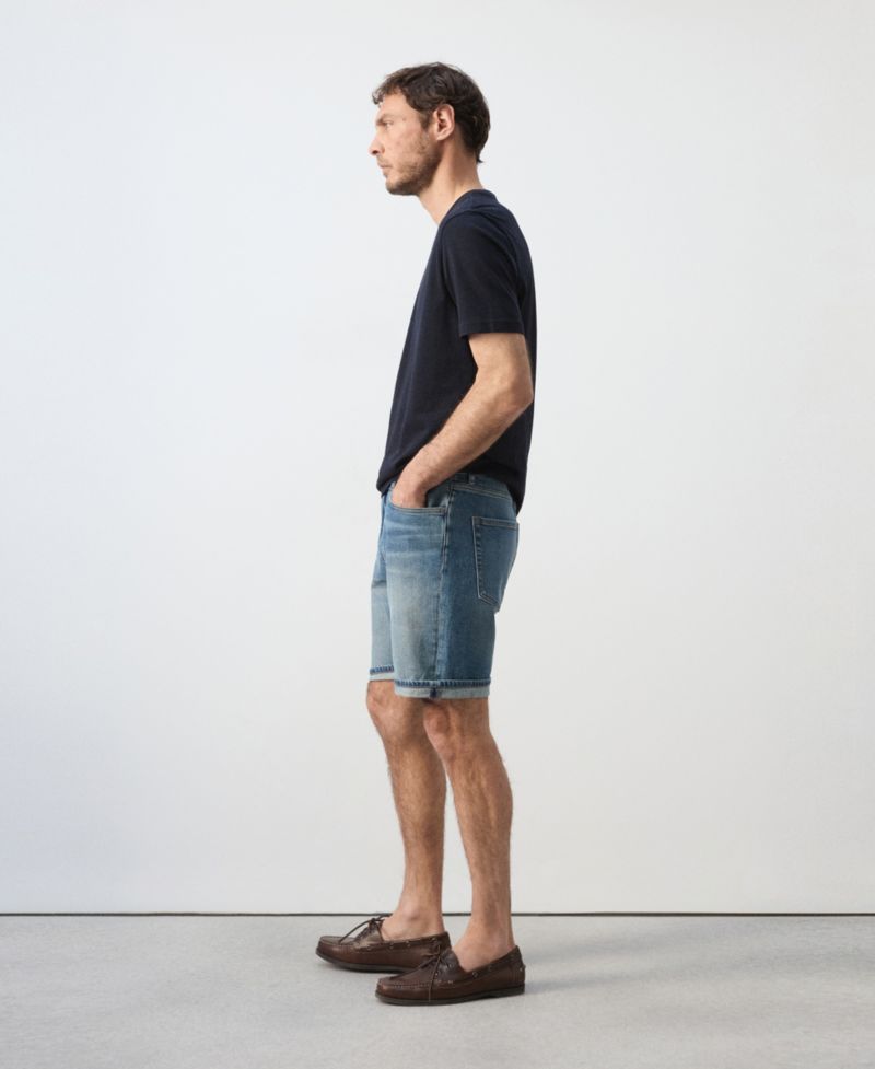 Men's Slim-Fit Denim 9.45" Bermuda Shorts