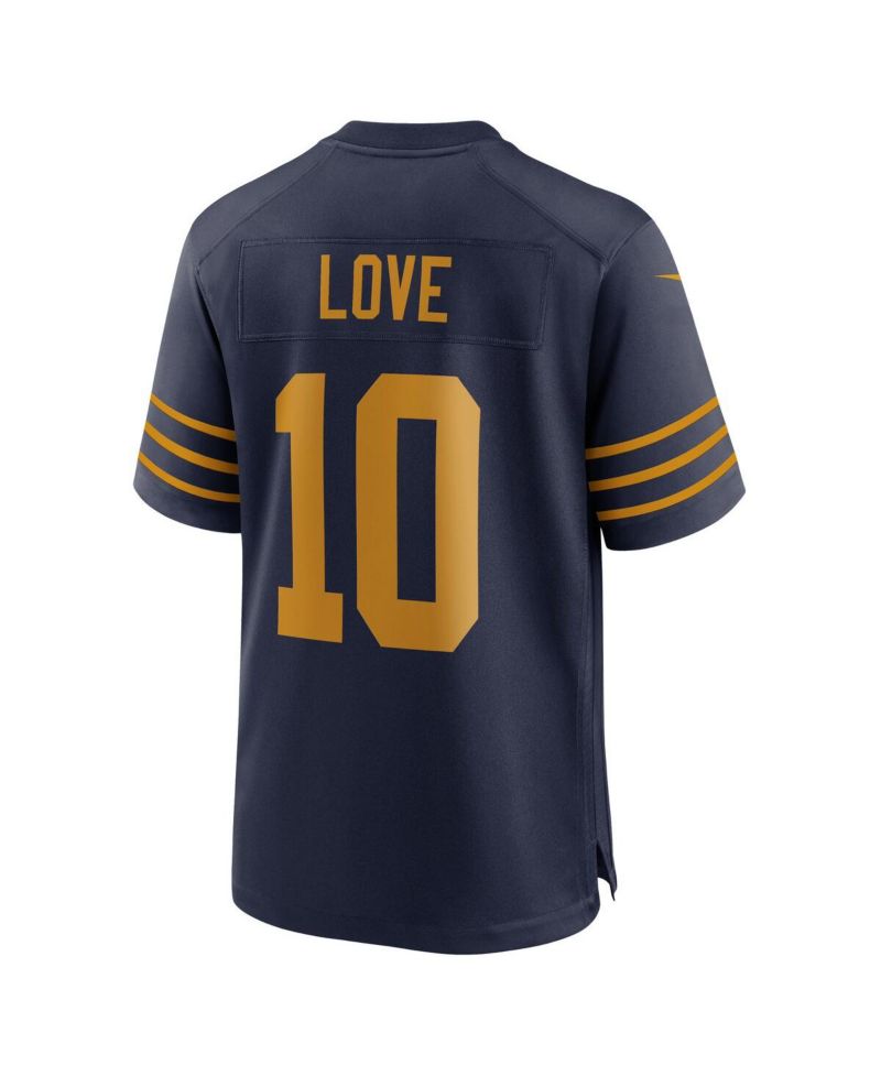 Men's Jordan Love Navy Green Bay Packers The 1923 Classic Game Jersey