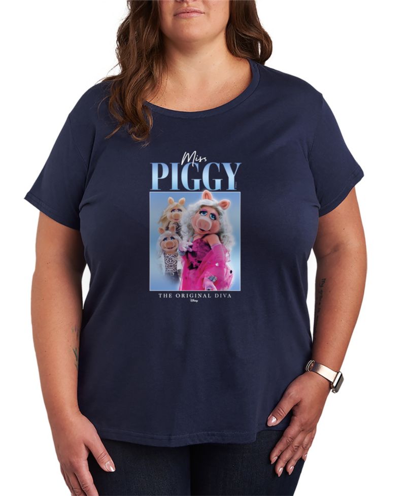 Plus Size the Muppets Miss Piggy Original Diva Short-Sleeve Graphic T-Shirt