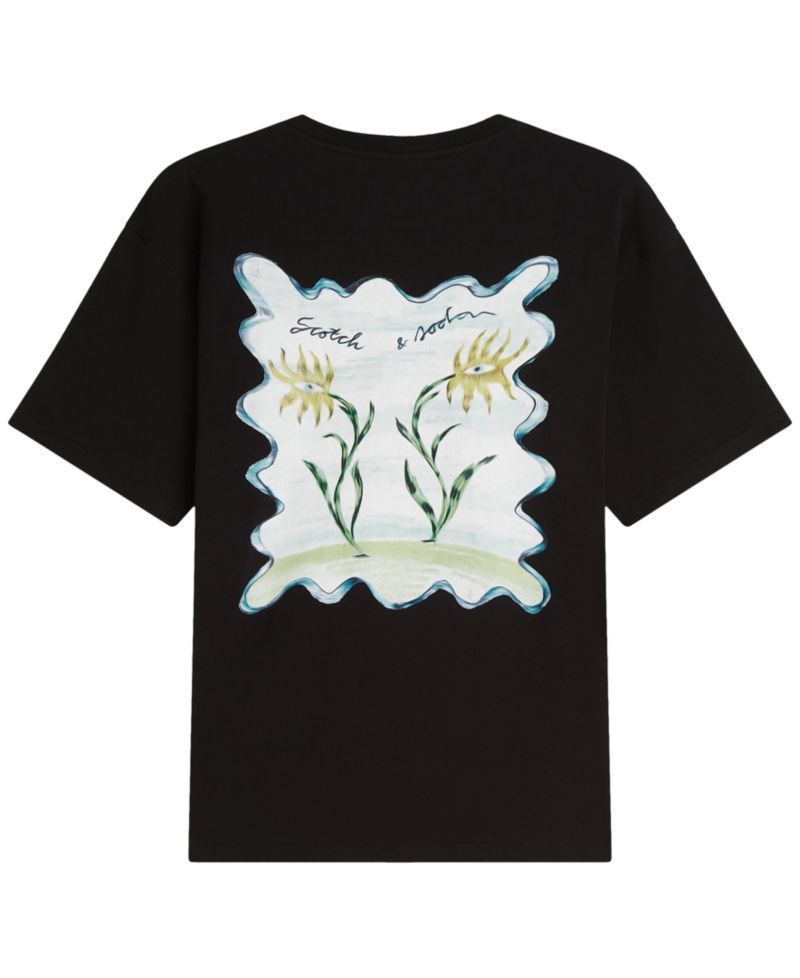 Men's Flower Artwork Regular-Fit T-Shirt