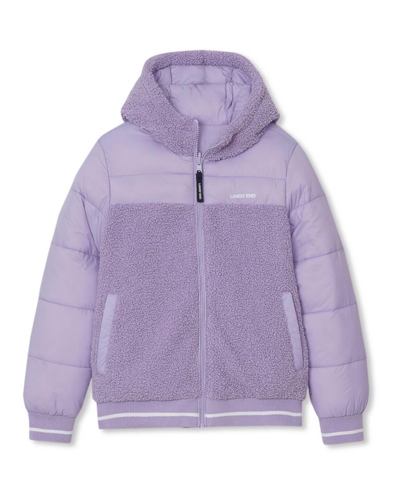 Boys' and Girls' 4-16 FeatherFree Reversible Water-Resistant Hooded Jacket