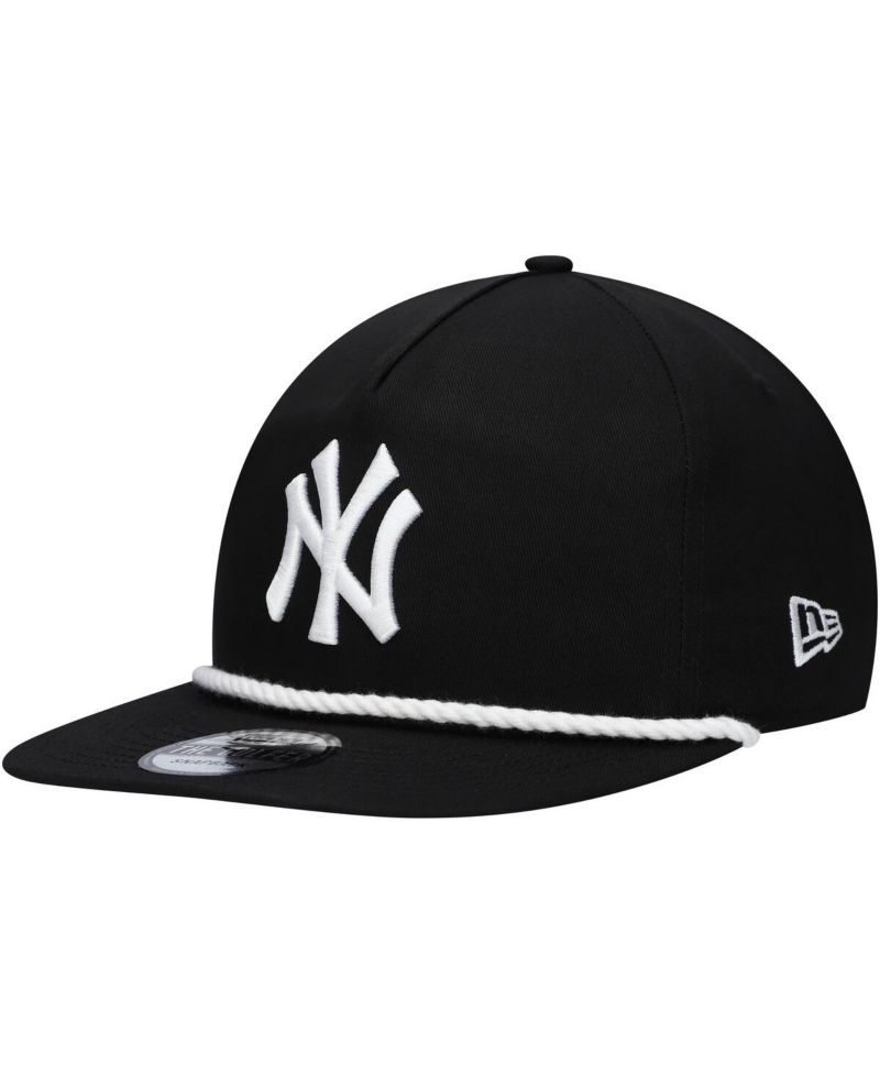 Men's Black New York Yankees Golfer Snapback Hat