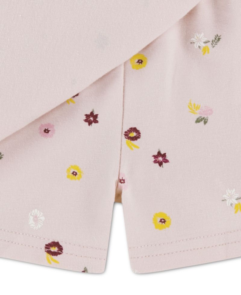 Baby Girls' Knit Top and Ditsy Skort, 2-Piece Set