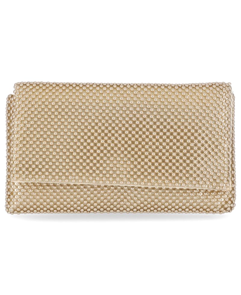 Prudence Shiny Mesh Clutch