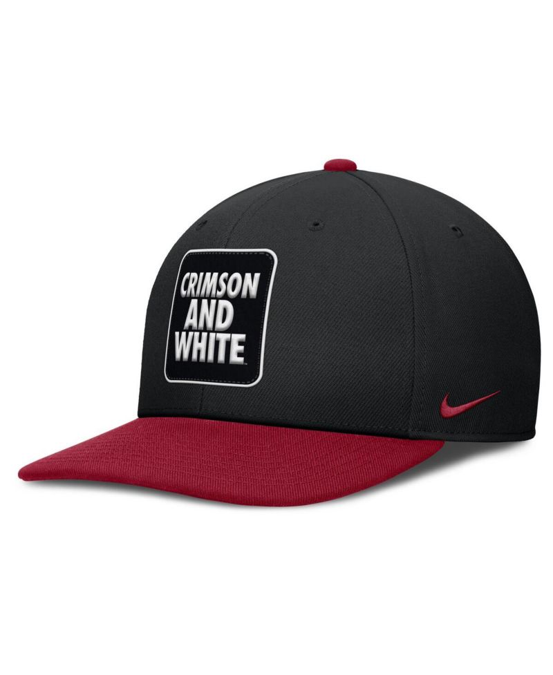 Men's Black/Crimson Alabama Crimson Tide 2025 Sideline Campus Pro Local Snapback Hat