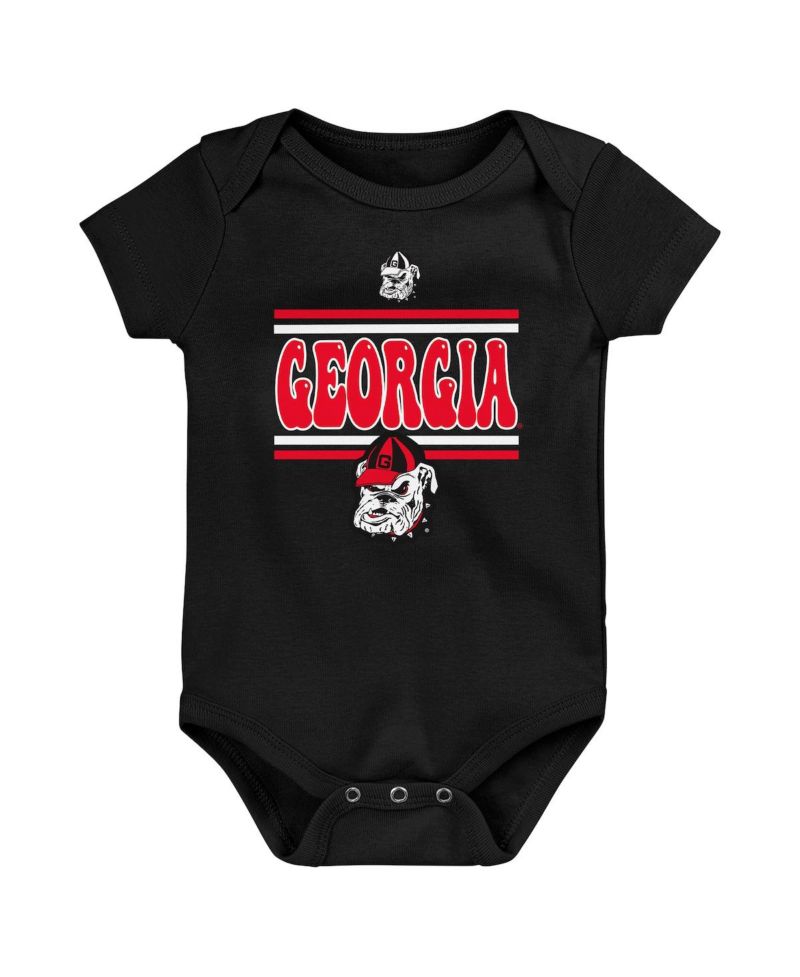 Baby Boys and Girls 3-Pack Georgia Bulldogs Sunday Comics Bodysuit Set