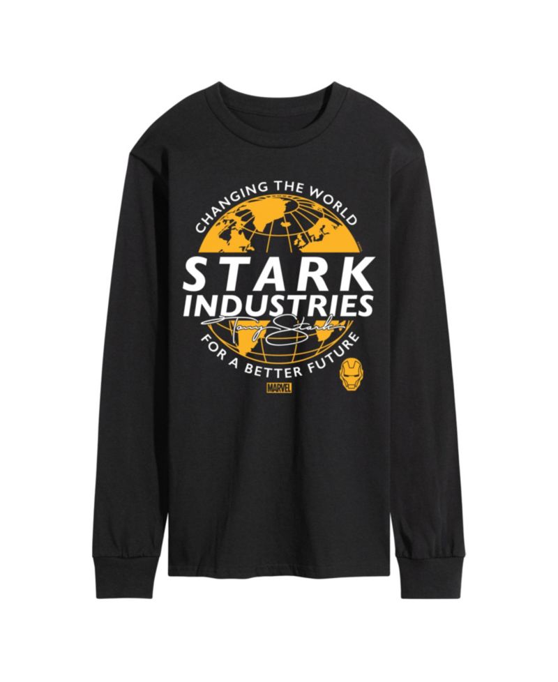 Men's Iron Man Stark Industries Long Sleeve T-Shirt