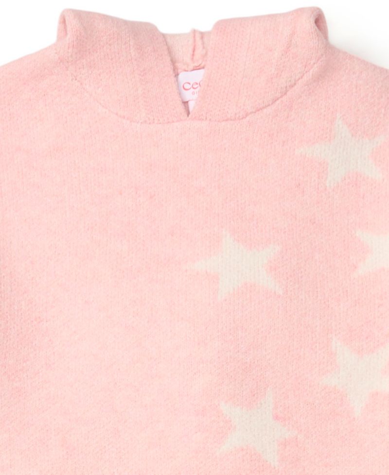 Girls' 7-16 Star-Print Long-Sleeve Hoodie