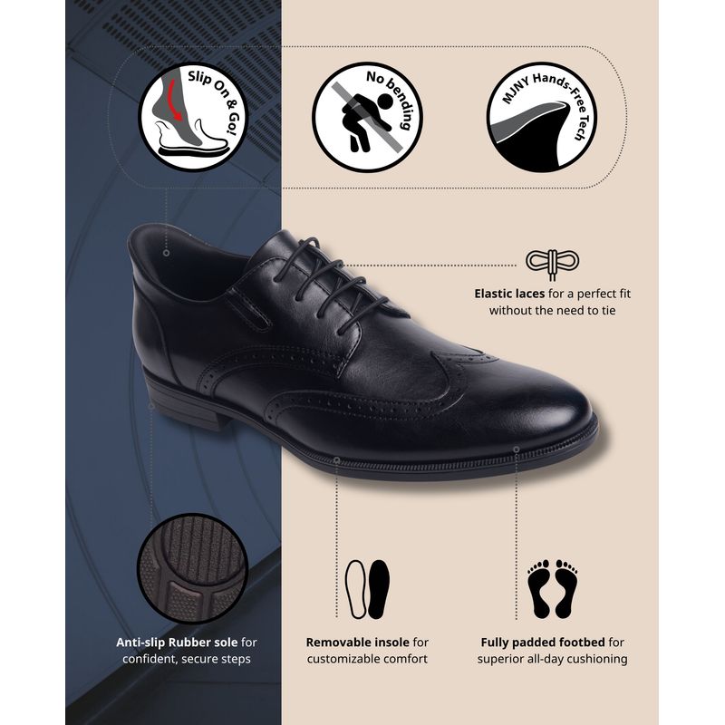 Howard Street Hands-Free Slip On Technology Wingtip Dress Oxfords